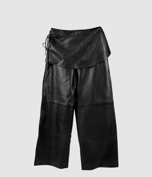 Harlow Leather Pants Black