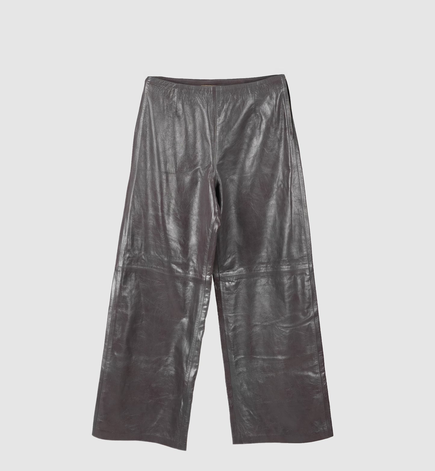 Harlow Leather Pants Pewter