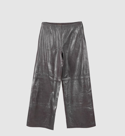 Harlow Leather Pants Pewter