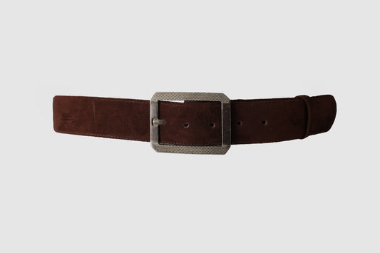 Arden Suede Belt Brown