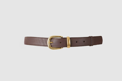 Evelle Leather Belt Brown