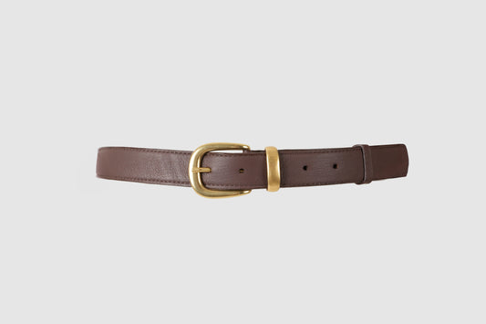 Evelle Leather Belt Brown