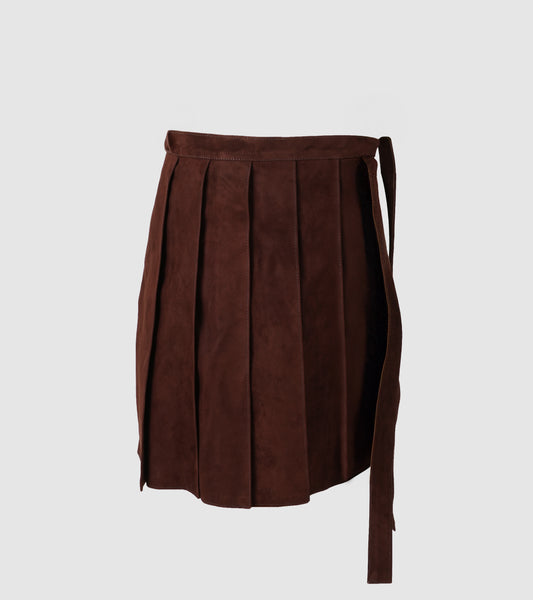 Veya Wrap on Suede Belt Brown