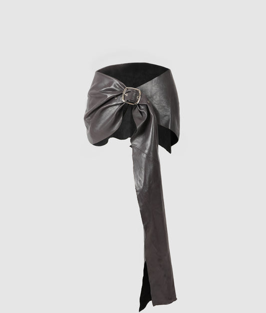 Sylta Leather Belt Pewter
