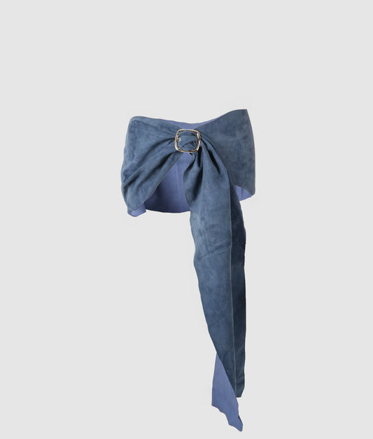 Sylta Suede Belt Blue
