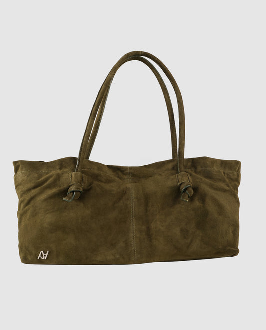 Elara Suede Bag Olive