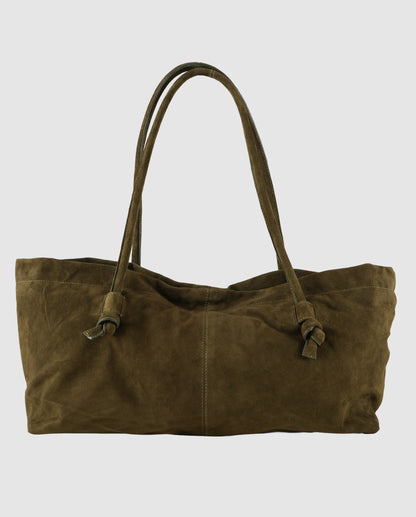 Elara Suede Bag Olive