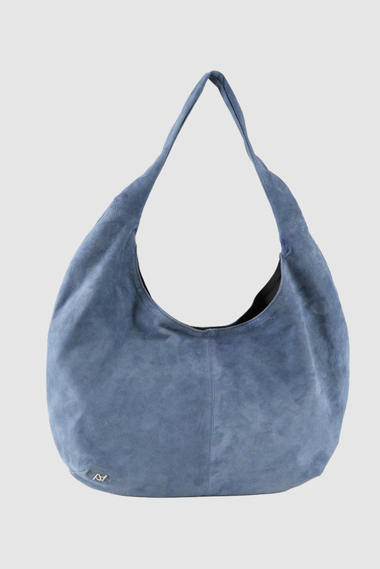 Zayla Suede Bag Blue