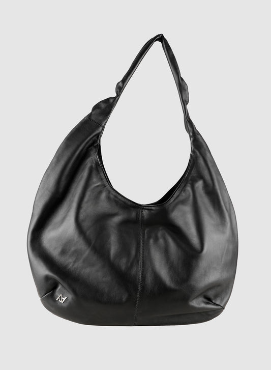 Zayla Leather Bag Black