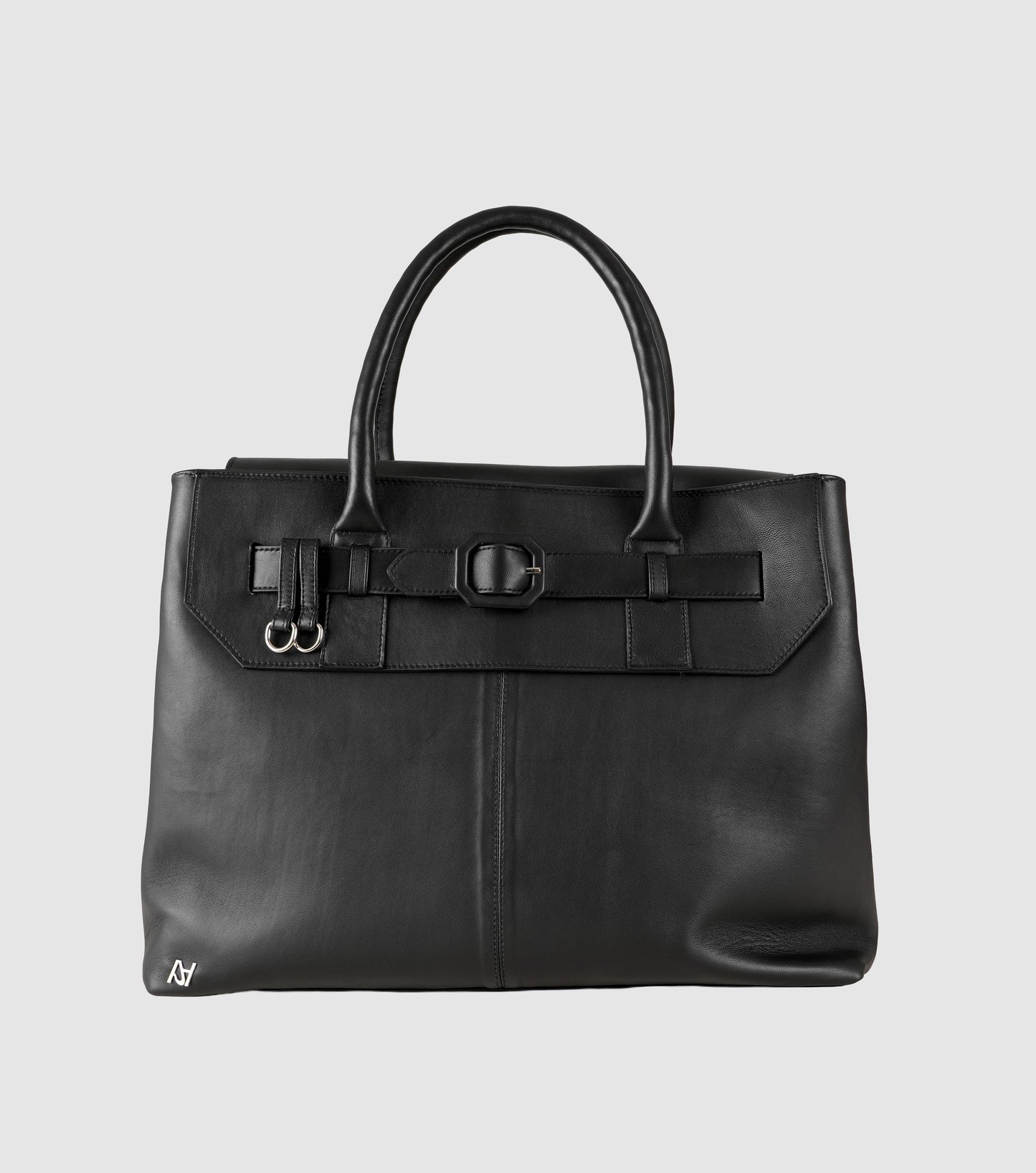 Eloura Oversized Leather Bag Black