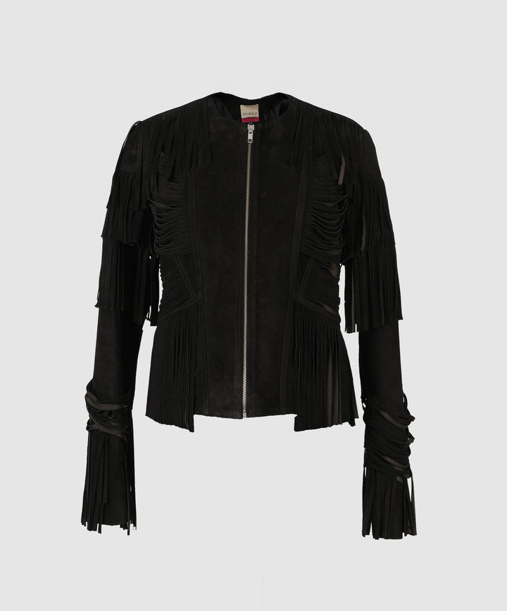 Aurora Suede Jacket Black