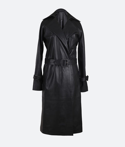 Magnum Leather Coat Black