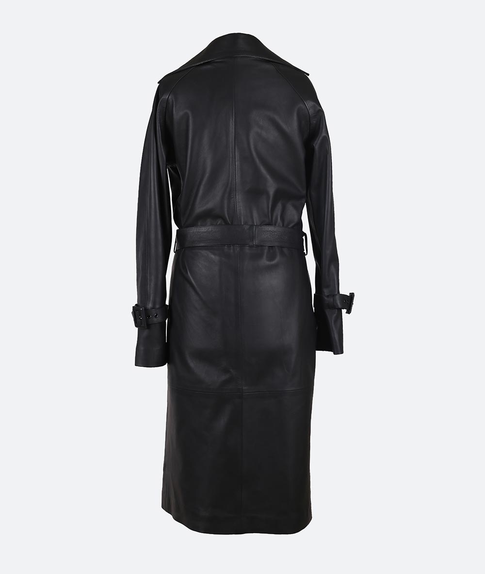 Magnum Leather Coat Black