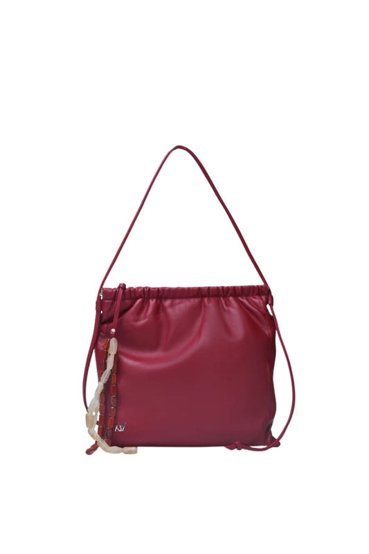Melissa Clutch Leather Bag Red