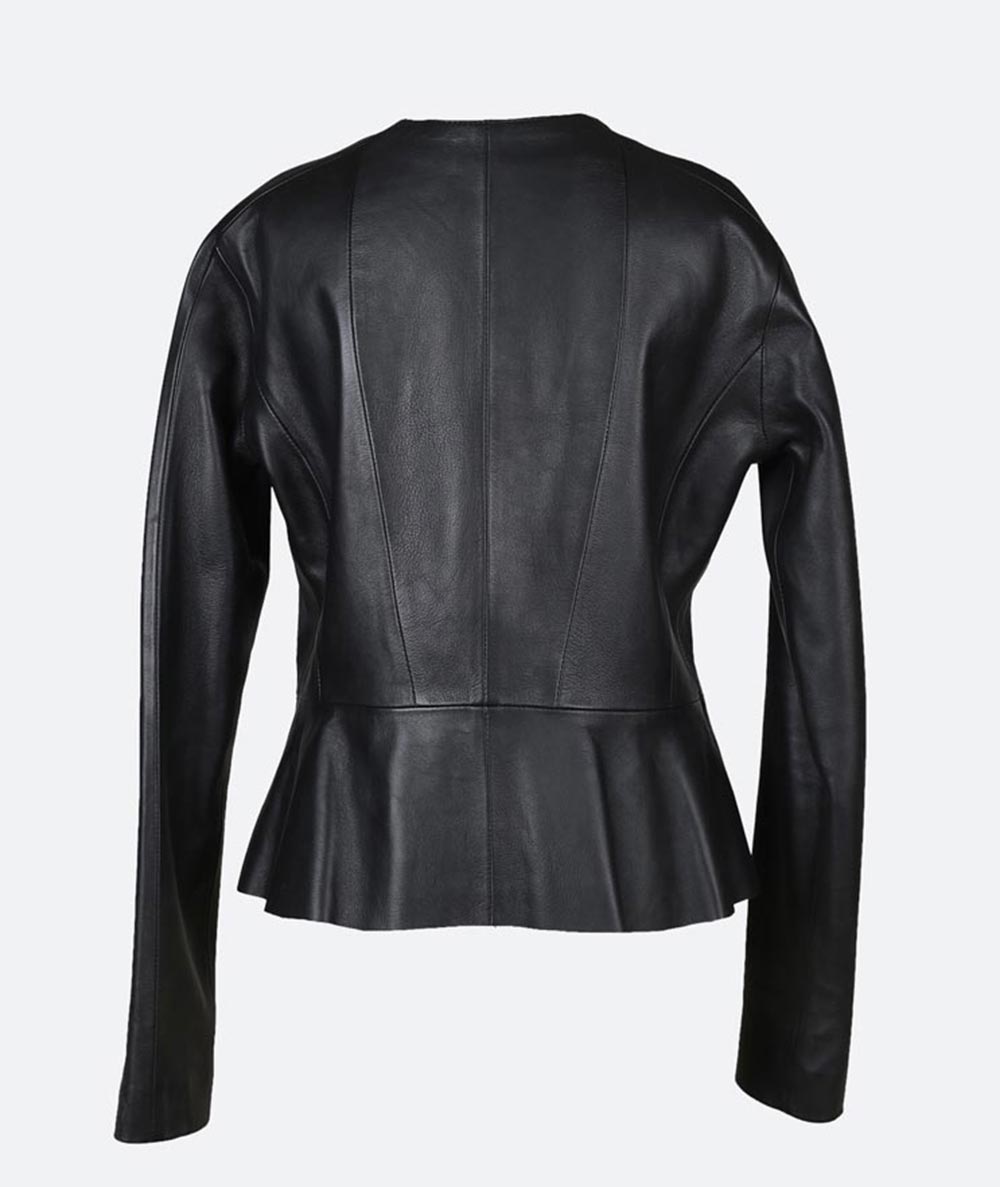 Misty Leather Jacket Black