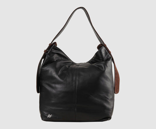 Naomi Leather Bag Black