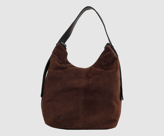 Naomi Suede Bag Brown