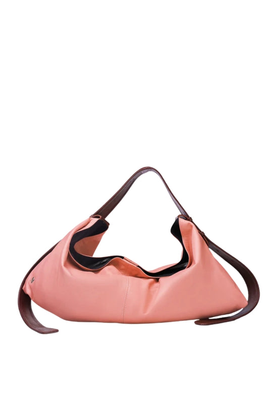 Ophelia II Oversized Leather Bag Blush Pink