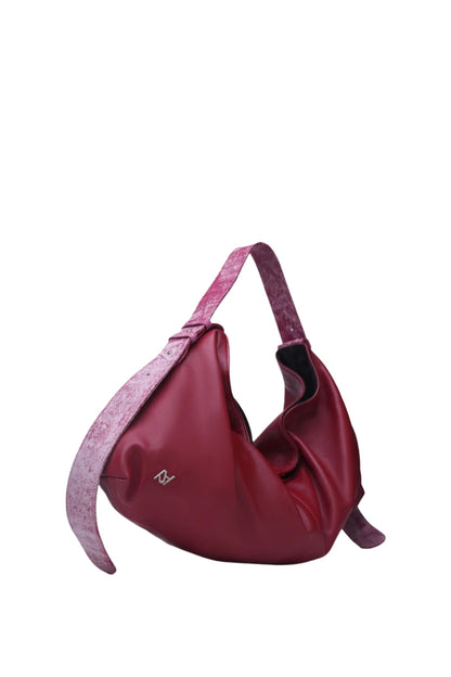 Ophelia II Oversized Leather Bag Red