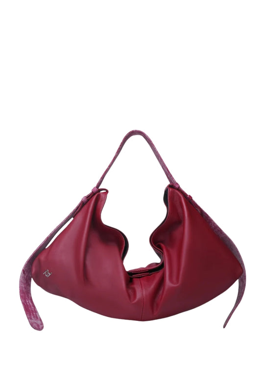 Ophelia II Oversized Leather Bag Red