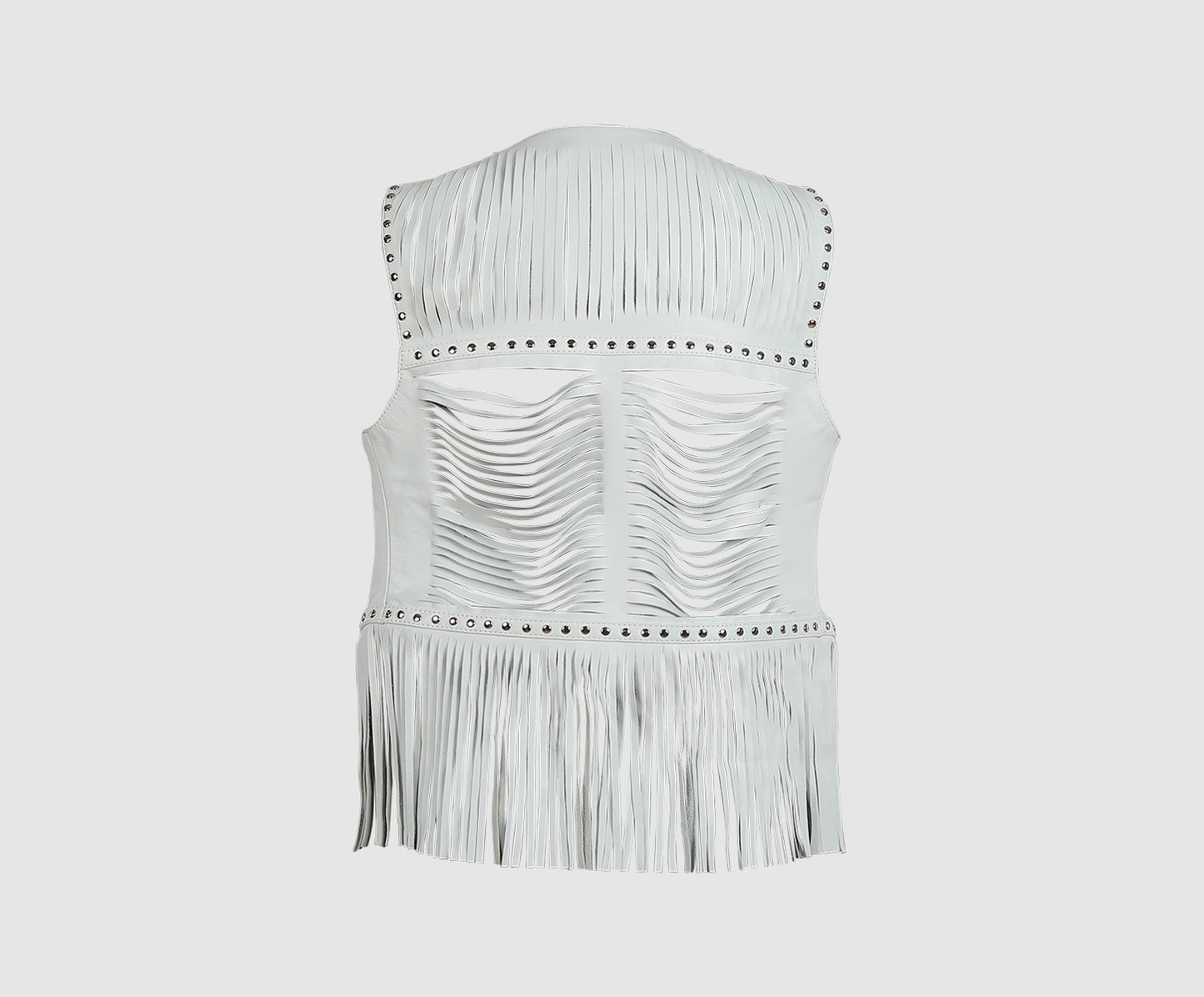 Quetzal Leather Vest White