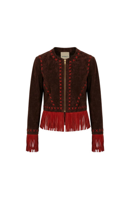 Amara Suede Jacket Brown