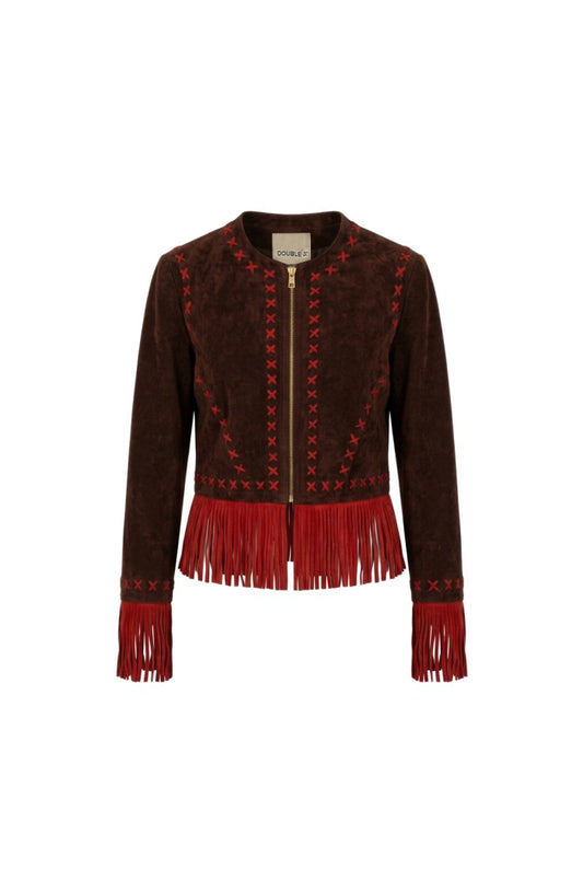 Amara Suede Jacket Brown