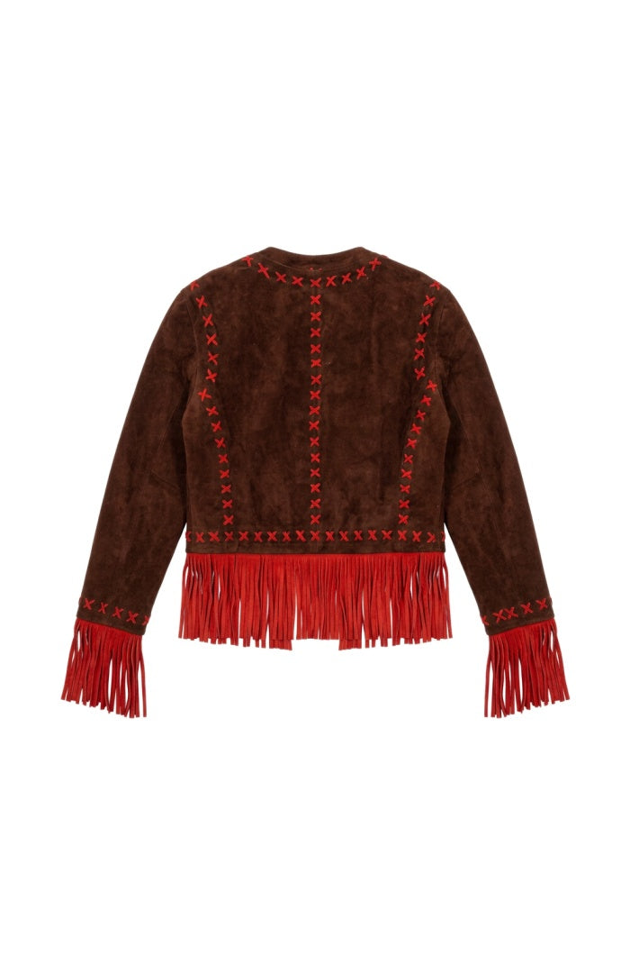 Amara Suede Jacket Brown