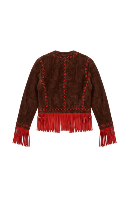 Amara Suede Jacket Brown