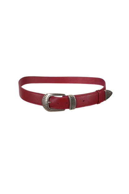 Revya Leather Belt Red