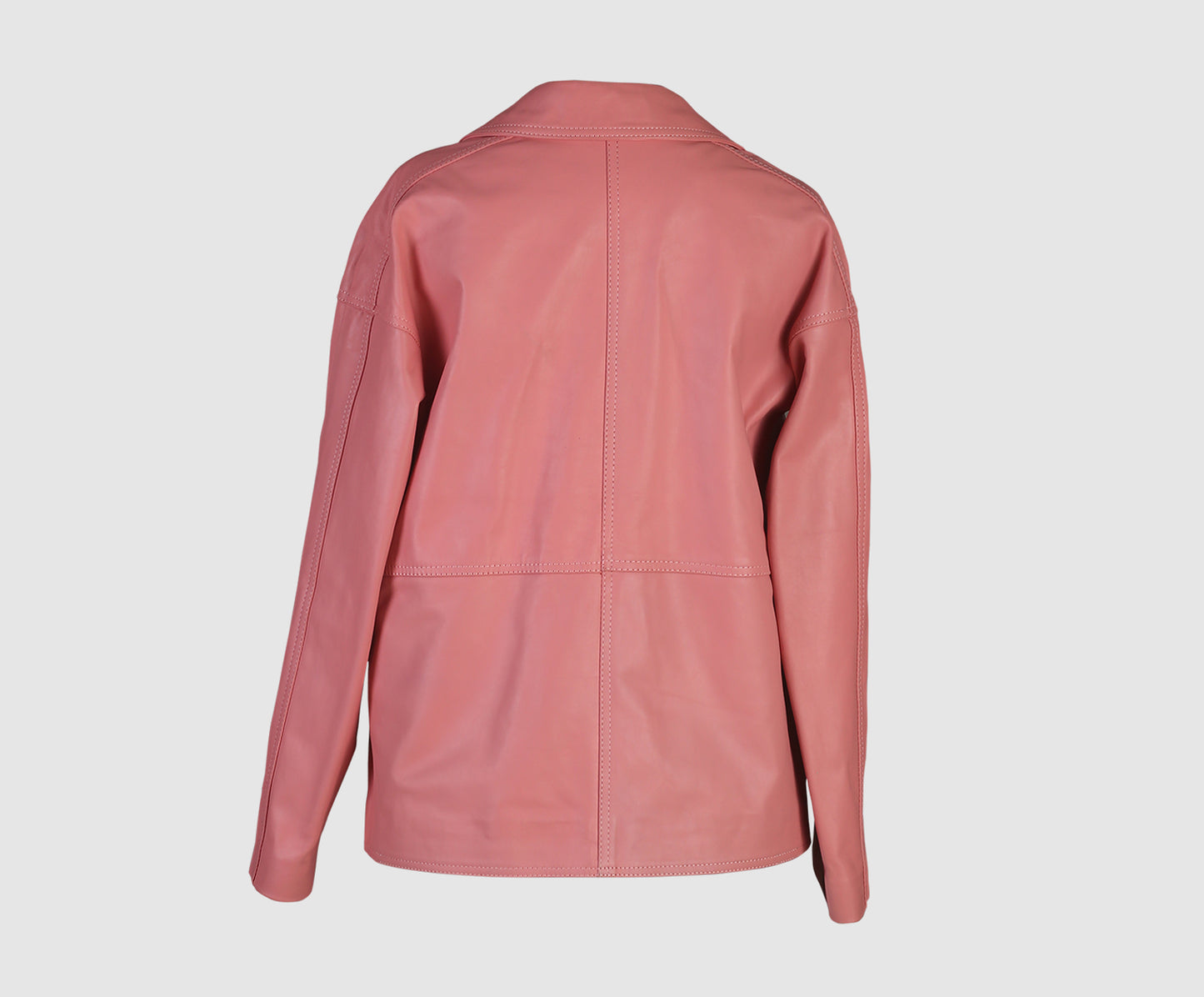 Sienna Leather Jacket Blush Pink