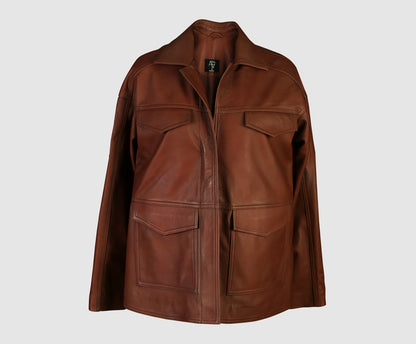 Sienna Leather Jacket Camel