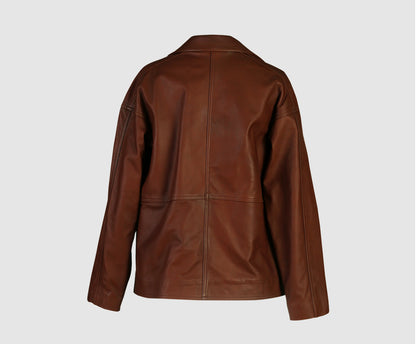 Sienna Leather Jacket Camel