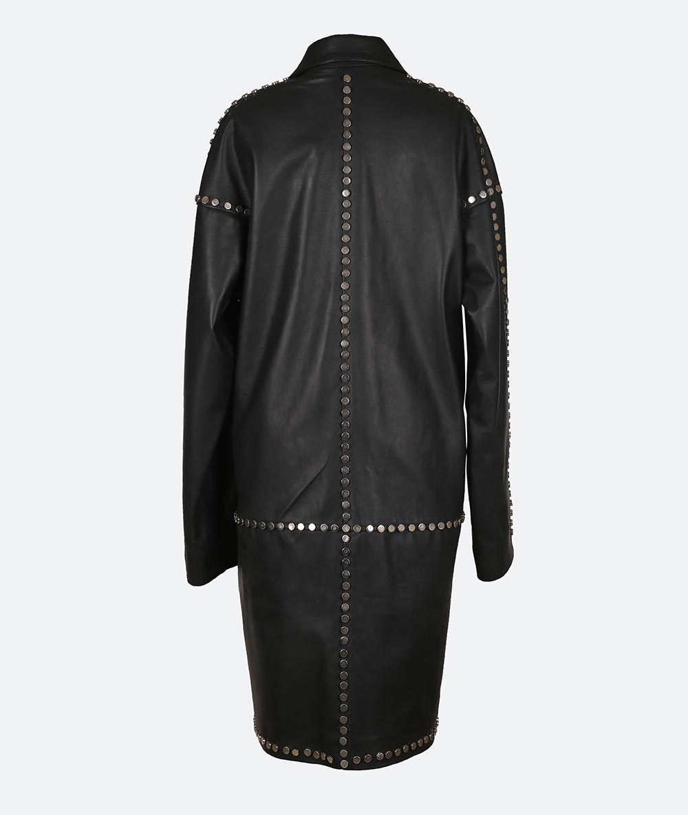 Sirius Leather Coat Black