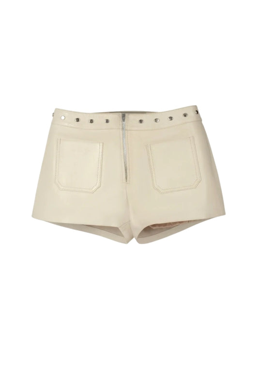 Sterling Leather Shorts Butter Yellow