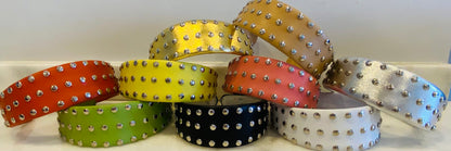 Studded Leather Hair Band