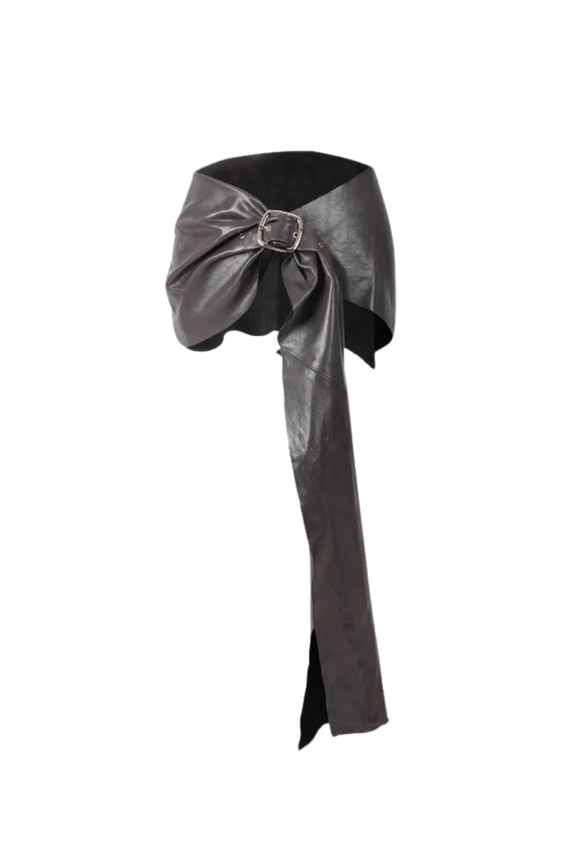 Sylta Leather Belt Pewter