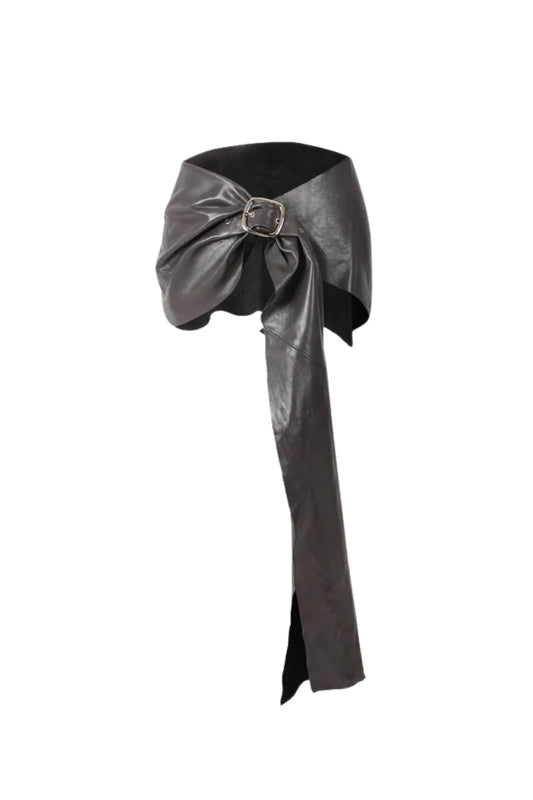 Sylta Leather Belt Pewter