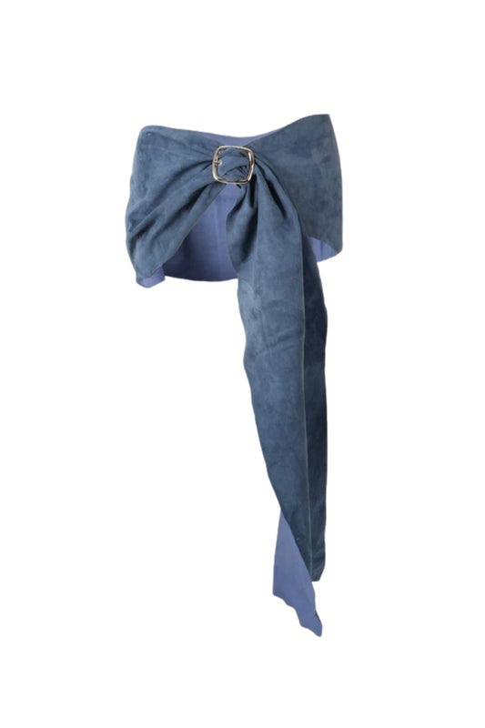Sylta Suede Belt Blue