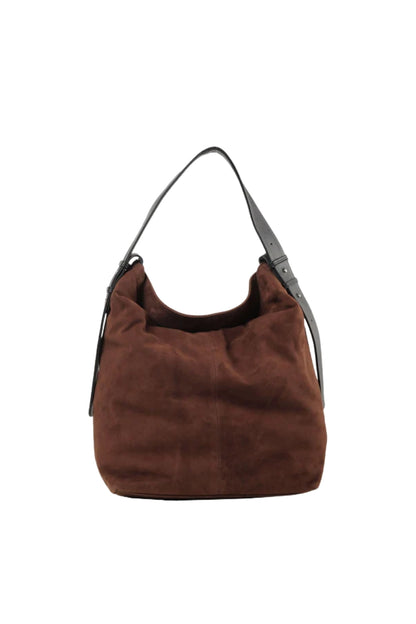 Naomi Suede Bag Brown