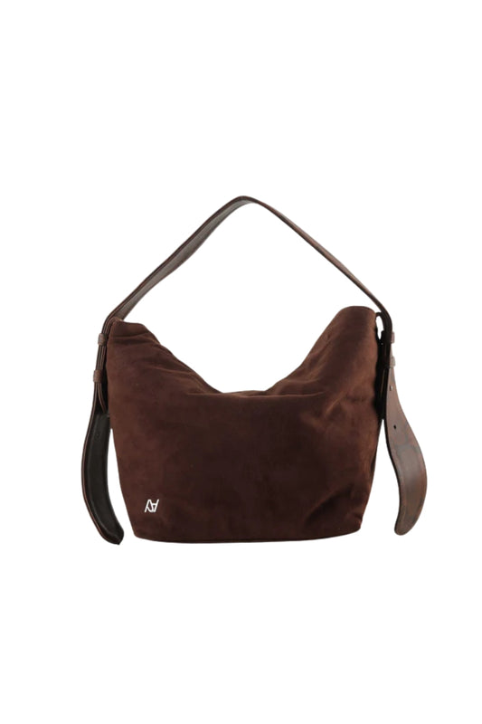 Eliana Suede Bag Brown x Snake Print