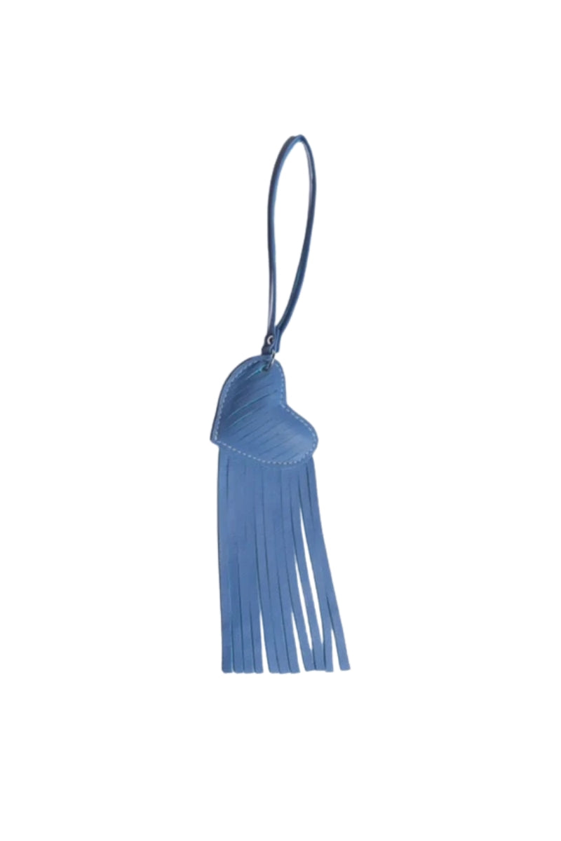 Heart x Tassel Leather Charm
