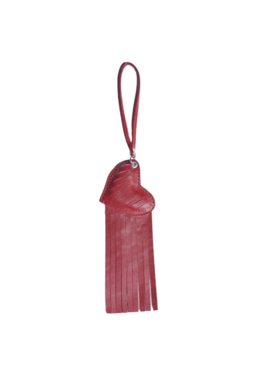 Heart x Tassel Leather Charm