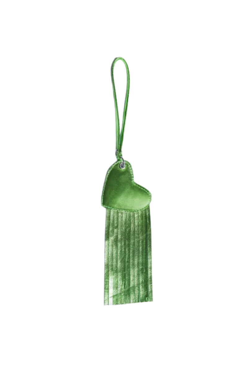 Heart x Tassel Leather Charm