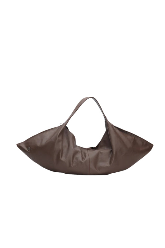 Ophelia Oversized Leather Bag Brown