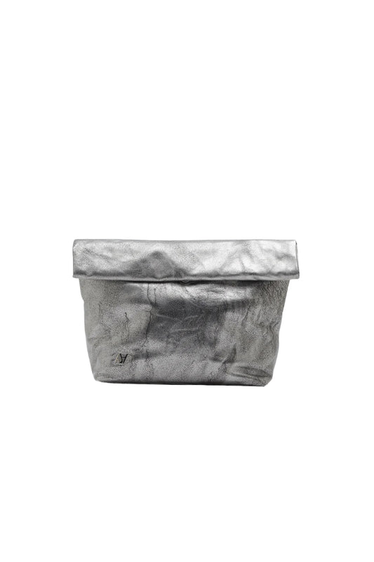 Ariana Leather Bag Washed Silver