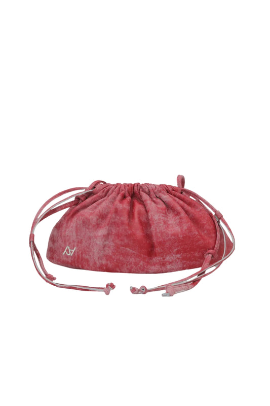 Charlie Leather Bag Washed Red