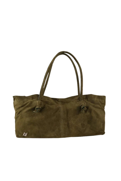 Elara Suede Bag Olive