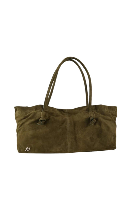 Elara Suede Bag Olive
