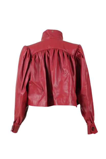 Lennox Leather Jacket Red
